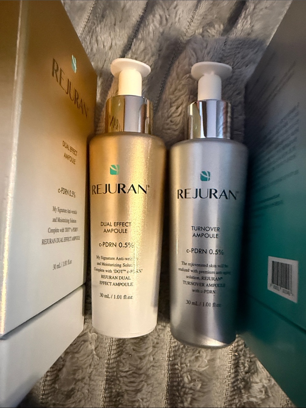 Rejuran Dual Effect Ampoule Serum — Gold Finish